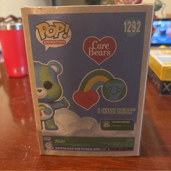 Funko Pop! Care Bears I Care Bear - Blue and Green - Picture 2 of 2